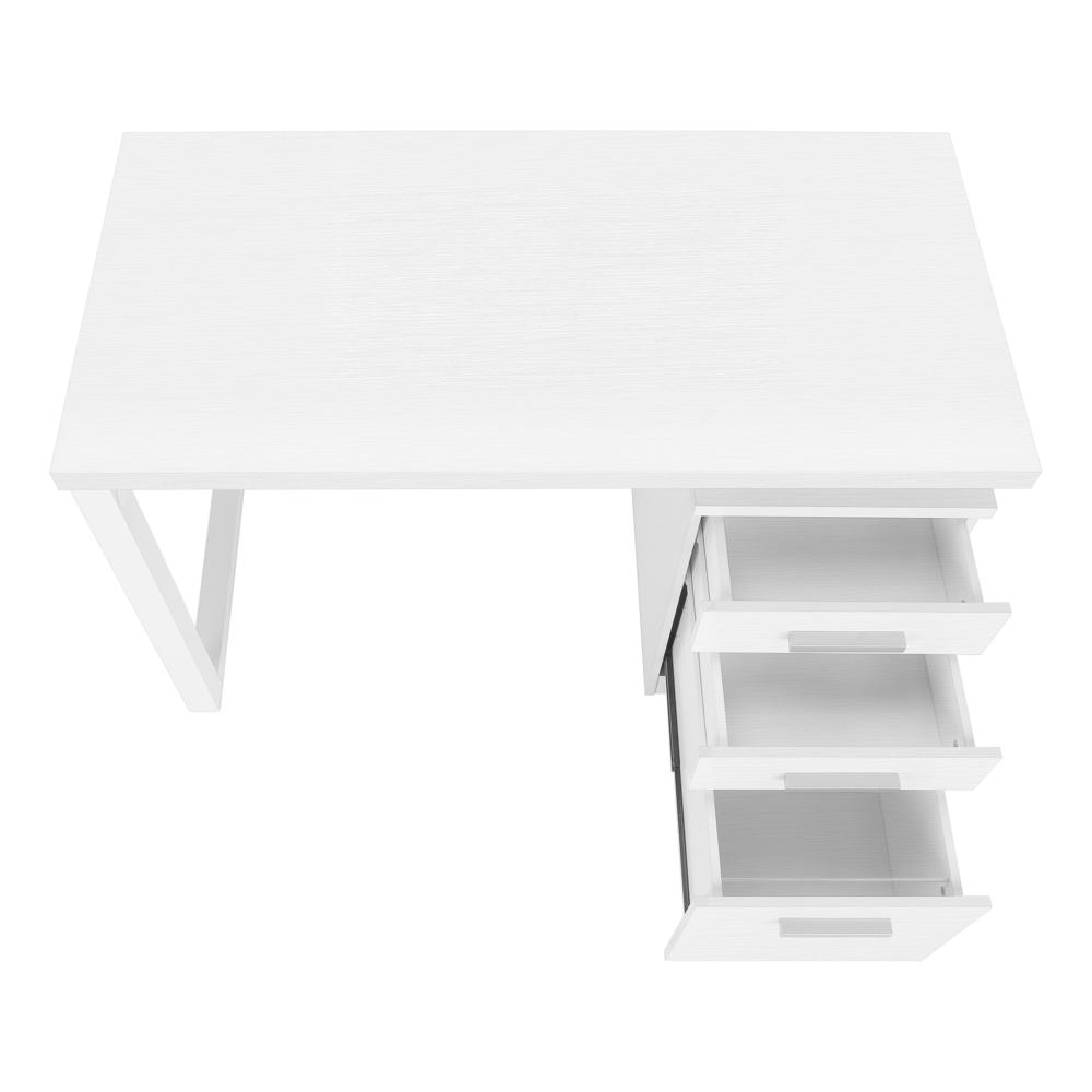 Computer Desk, Home Office, Laptop, Left, Right Set-up, Storage Drawers, 48L. Picture 5