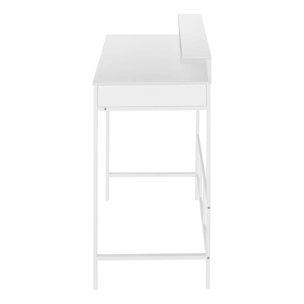 Computer Desk, Home Office, Standing, Storage Shelves, 48L, Work, Laptop. Picture 3