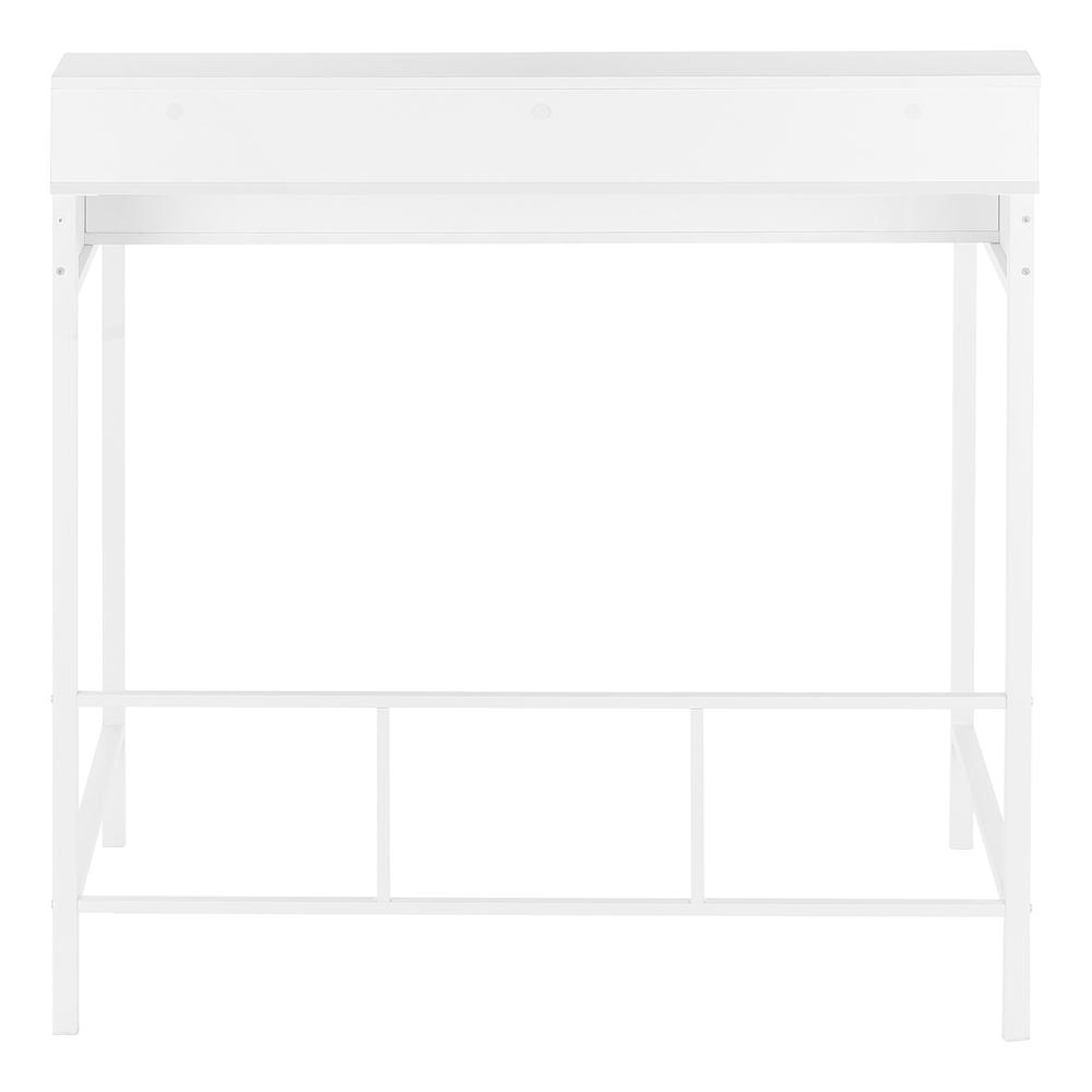 Computer Desk, Home Office, Standing, Storage Shelves, 48L, Work, Laptop. Picture 4
