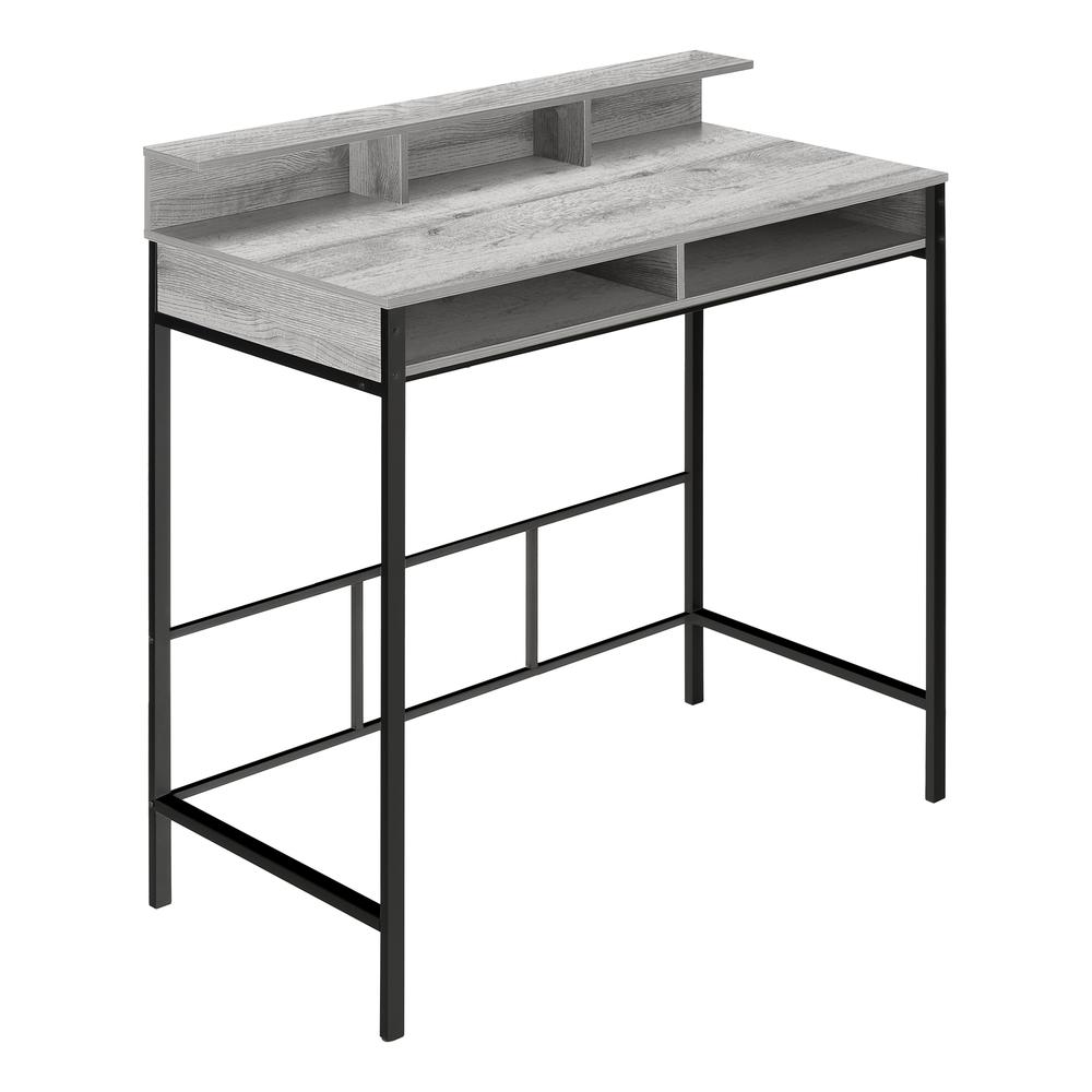 Computer Desk, Home Office, Standing, Storage Shelves, 48L, Work, Laptop. Picture 1