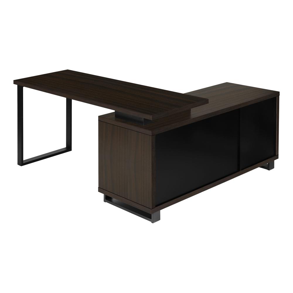 Computer Desk, Home Office, Corner, Storage Drawers, 72L, L Shape, Work. Picture 4