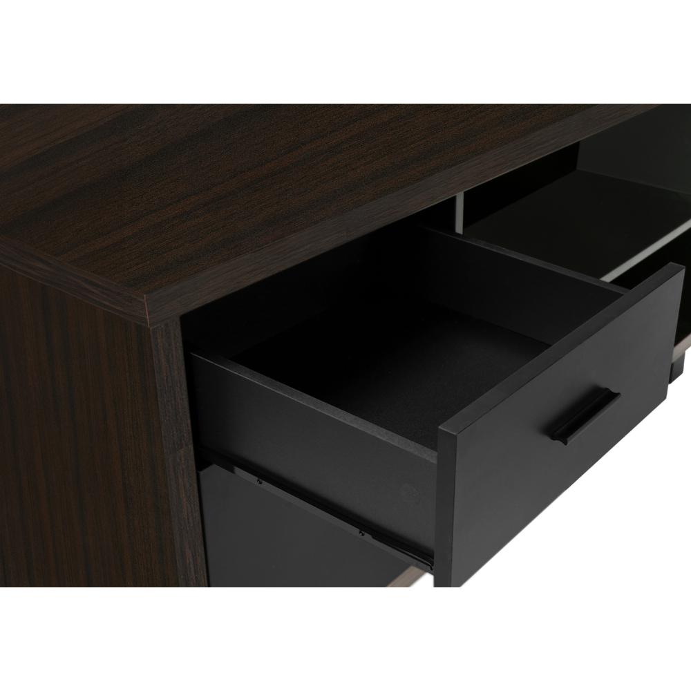 Computer Desk, Home Office, Corner, Storage Drawers, 72L, L Shape, Work. Picture 6