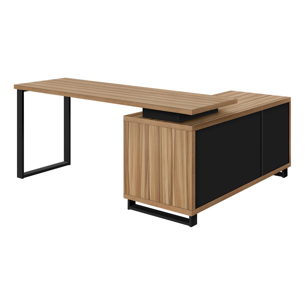 Computer Desk, Home Office, Corner, Storage Drawers, 72L, L Shape, Work. Picture 2