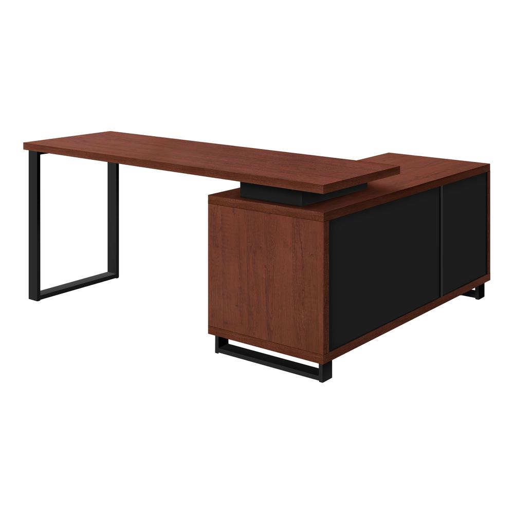 Computer Desk, Home Office, Corner, Storage Drawers, 72L, L Shape, Work. Picture 2