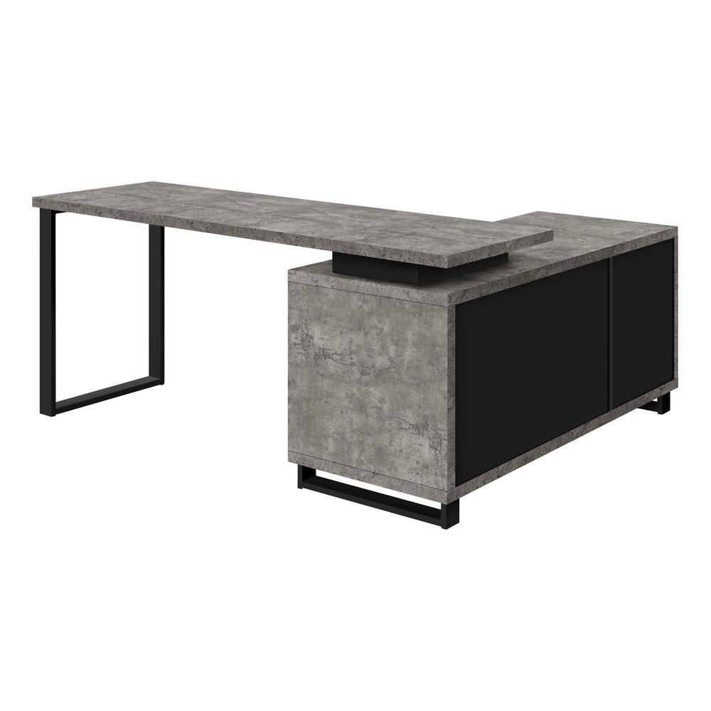 Computer Desk, Home Office, Corner, Storage Drawers, 72L, L Shape, Work. Picture 2