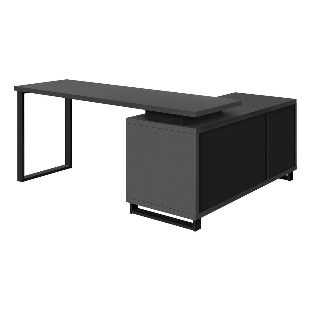 Computer Desk, Home Office, Corner, Storage Drawers, 72L, L Shape, Work. Picture 2