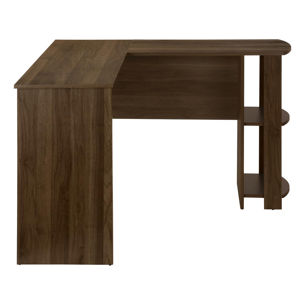 Computer Desk, Home Office, Corner, Storage Shelves, 48L, L Shape, Work. Picture 4
