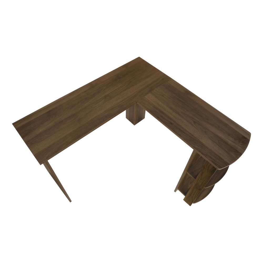 Computer Desk, Home Office, Corner, Storage Shelves, 48L, L Shape, Work. Picture 5