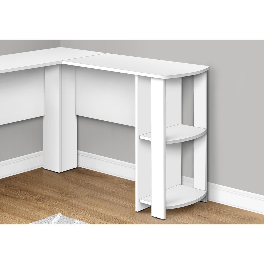 Computer Desk, Home Office, Corner, Storage Shelves, 48L, L Shape, Work. Picture 3