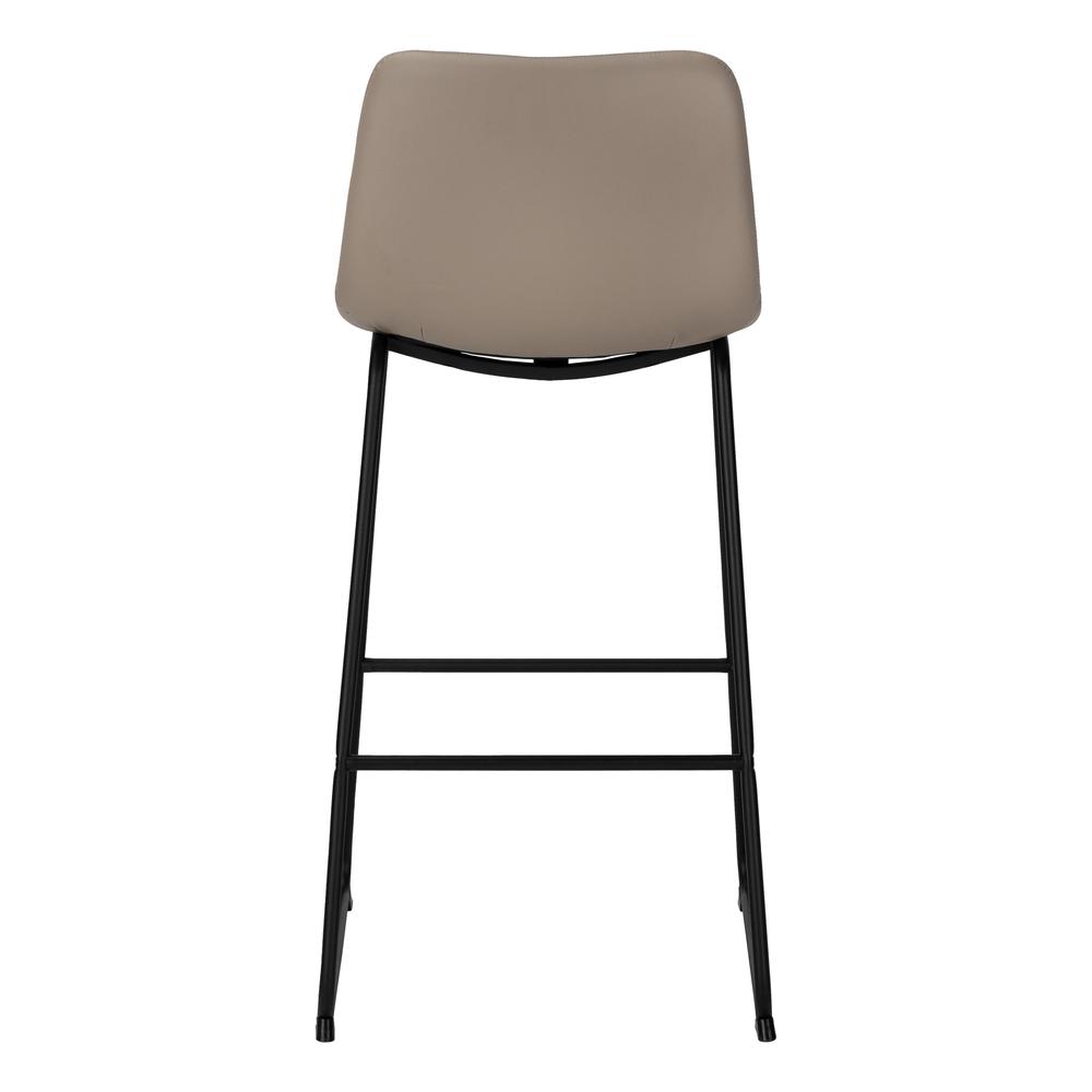 Office Chair, Bar Height, Standing, Computer Desk, Work, Brown Leather Look. Picture 5