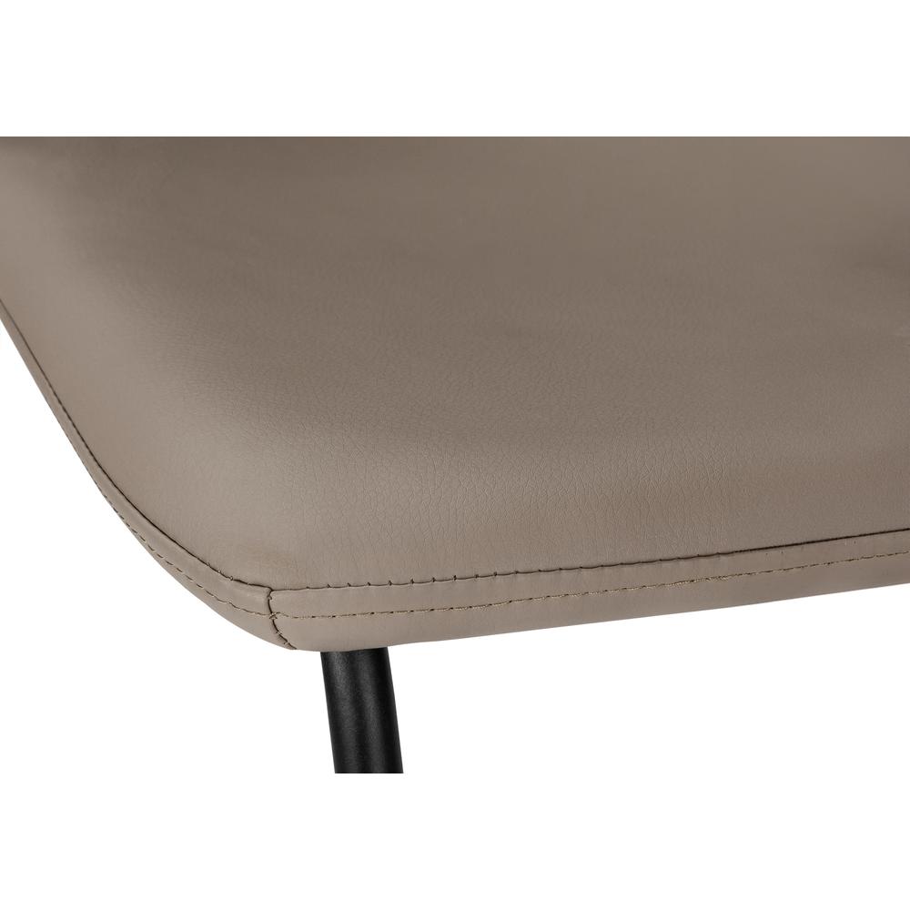 Office Chair, Bar Height, Standing, Computer Desk, Work, Brown Leather Look. Picture 7