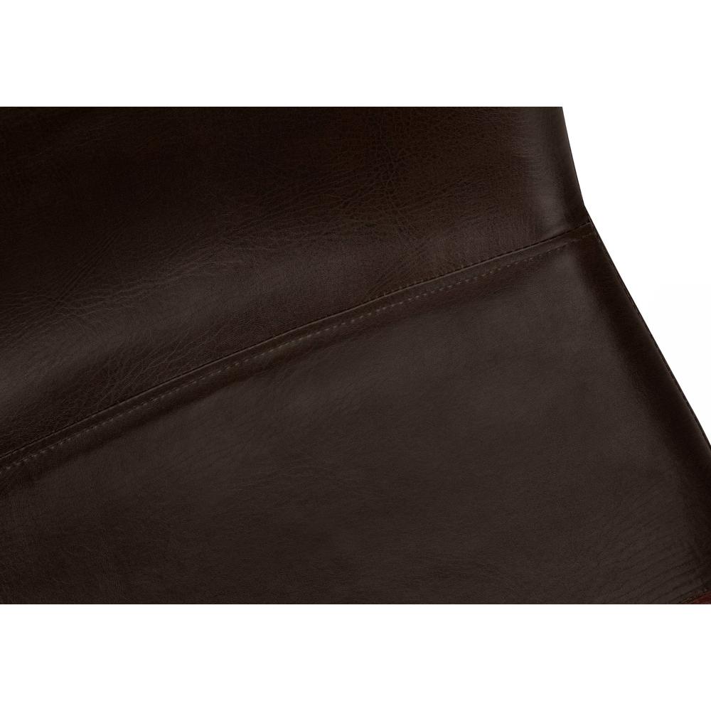 Office Chair, Bar Height, Standing, Computer Desk, Work, Brown Leather Look. Picture 8