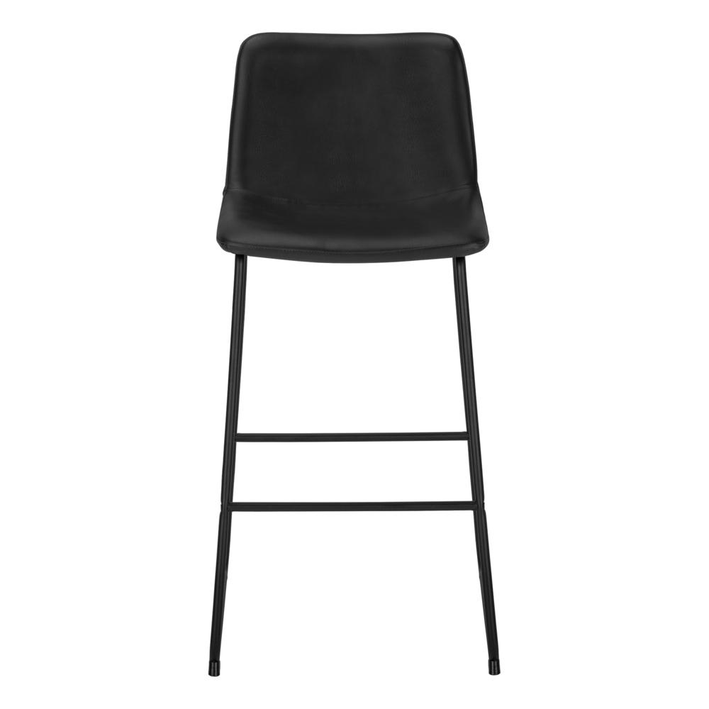 Office Chair, Bar Height, Standing, Computer Desk, Work, Black Leather Look. Picture 2
