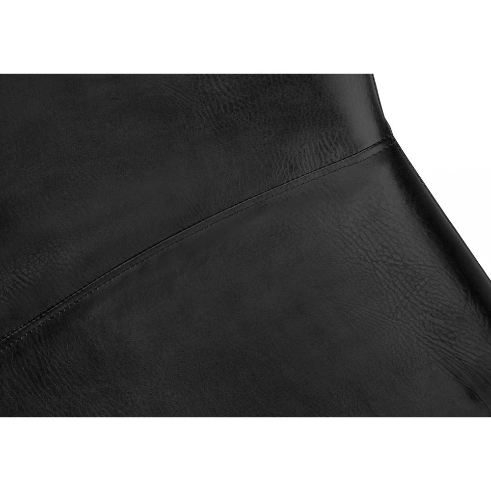 Office Chair, Bar Height, Standing, Computer Desk, Work, Black Leather Look. Picture 8