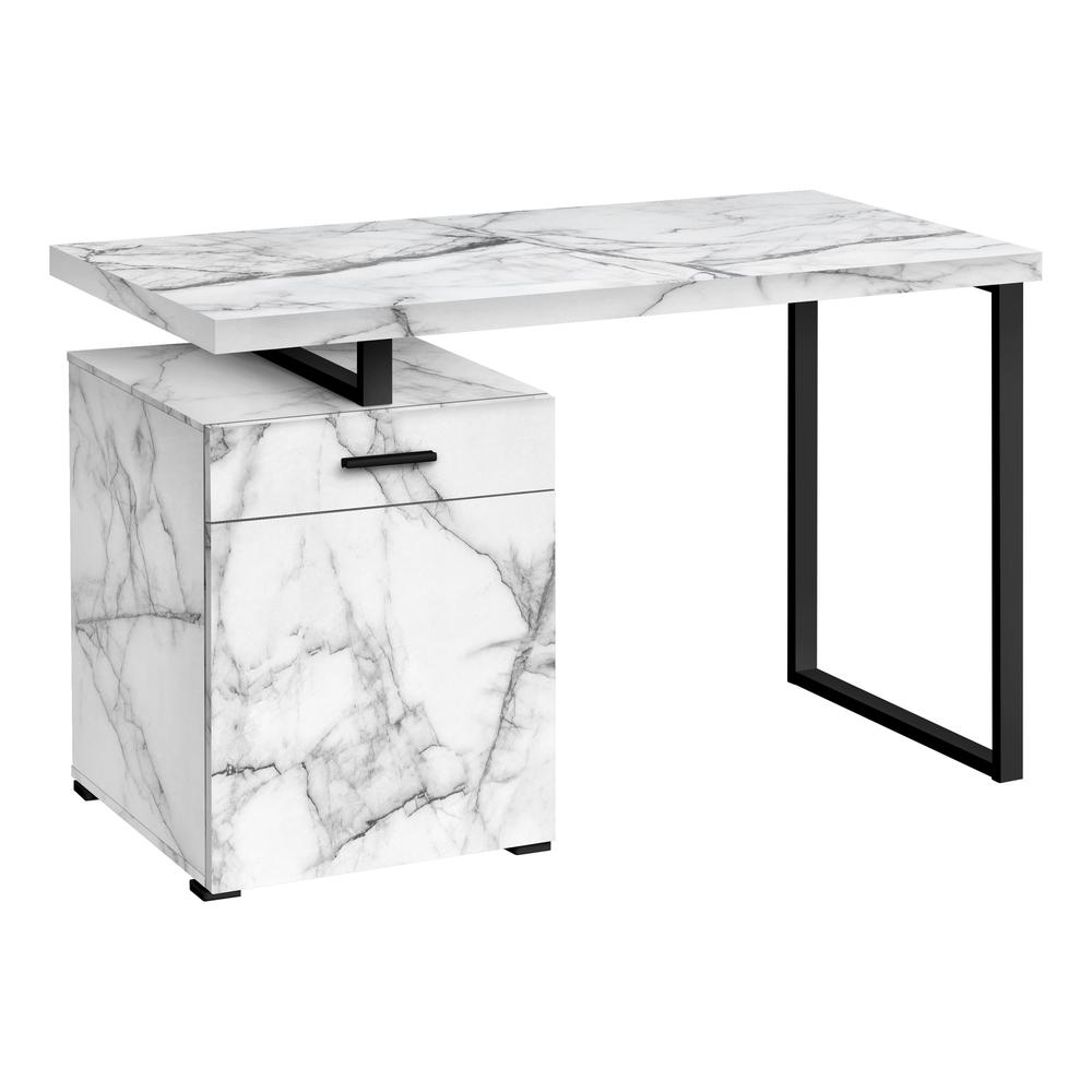 Computer Desk, Home Office, Laptop, Left, Right Set-up, Storage Drawers, 48L, W. Picture 1