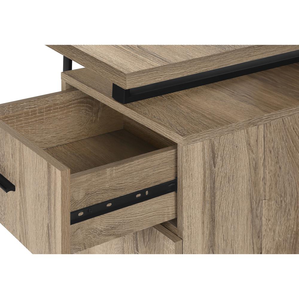 Computer Desk, Home Office, Laptop, Left, Right Set-up, Storage Drawers, 48L. Picture 6