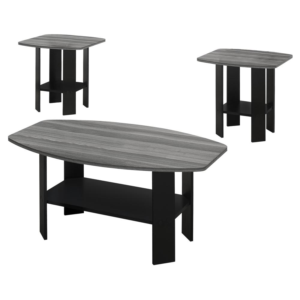 Table Set, 3pcs Set, Coffee, End, Side, Accent, Living Room. Picture 1