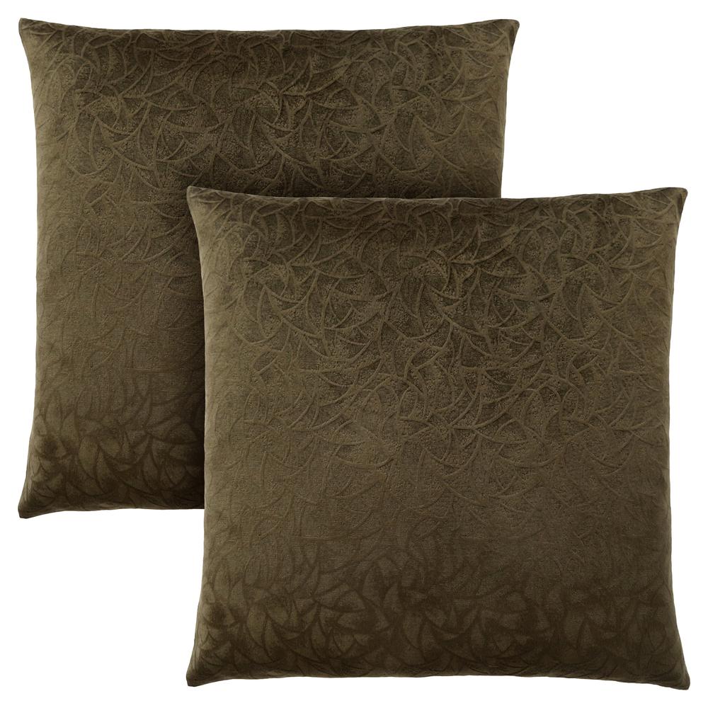 Pillows, Set Of 2, 18 X 18 Square, Insert Included, Decorative Throw, Accent. Picture 1