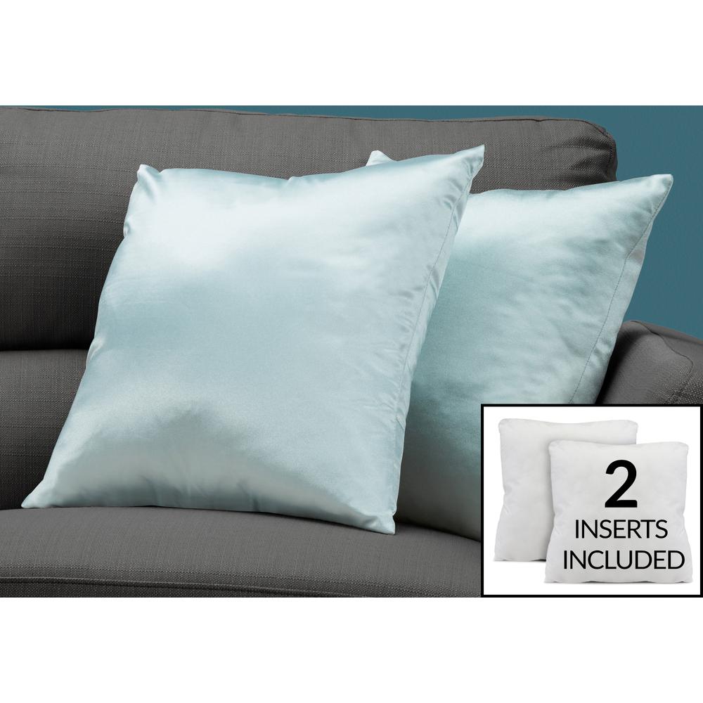 Pillows, Set Of 2, 18 X 18 Square, Insert Included, Decorative Throw, Accent. Picture 3