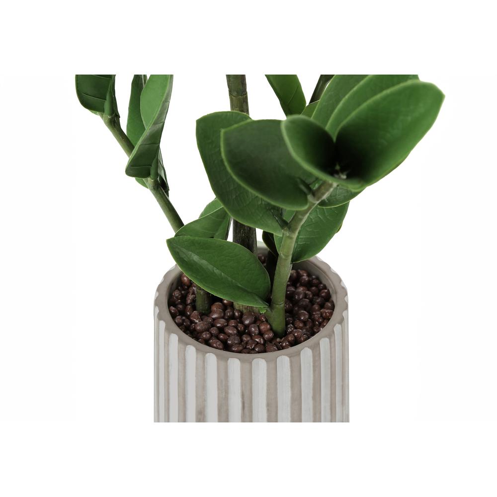 Artificial Plant, 20 Tall, Zz, Indoor, Faux, Fake, Table, Greenery, Potted. Picture 2