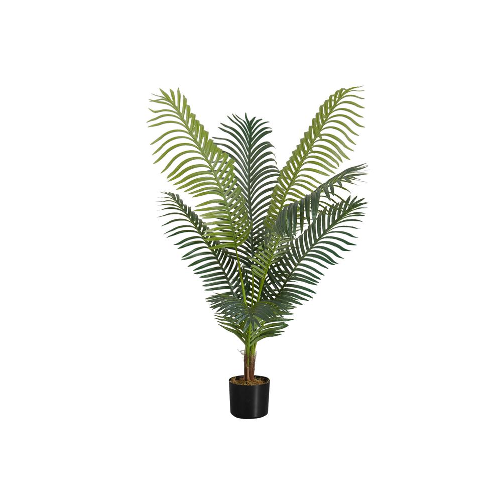 Artificial Plant, 47 Tall, Palm Tree, Indoor, Faux, Fake, Floor, Greenery. Picture 1