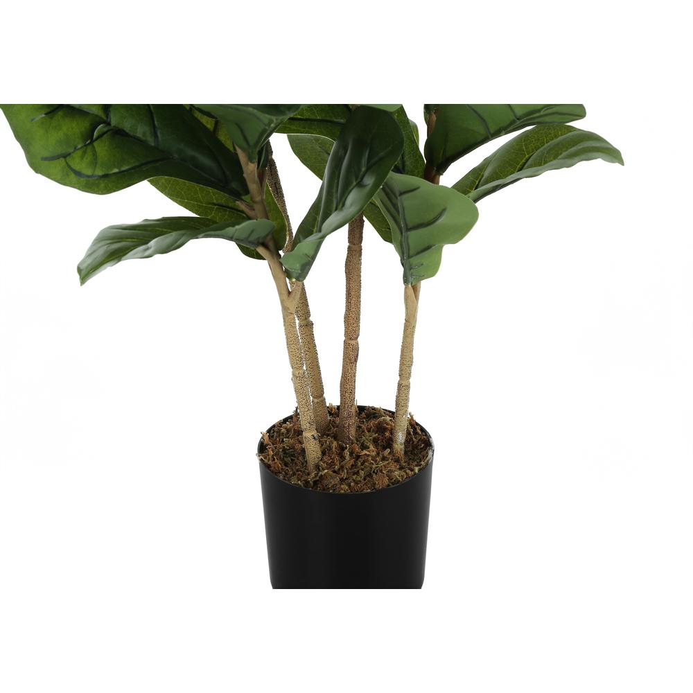 Artificial Plant, 41 Tall, Fiddle Tree, Indoor, Faux, Fake, Floor, Greenery. Picture 2
