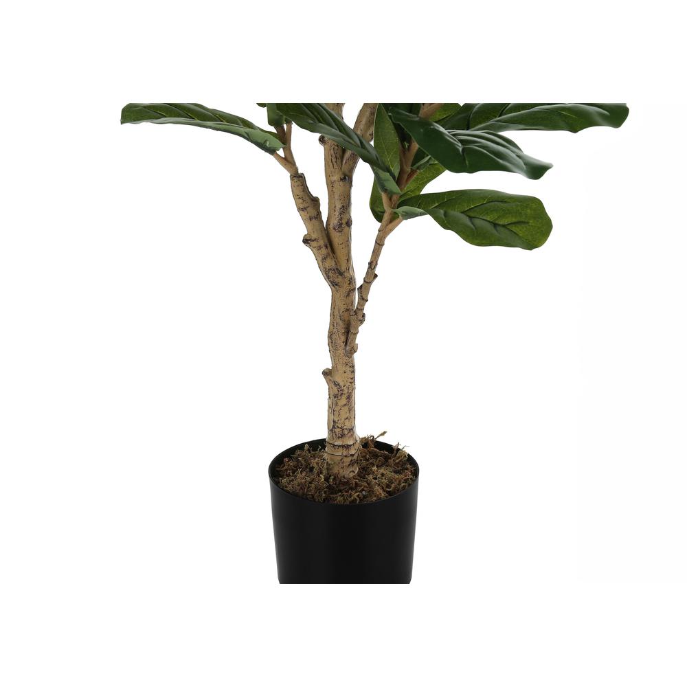 Artificial Plant, 47 Tall, Fiddle Tree, Indoor, Faux, Fake, Floor, Greenery. Picture 2
