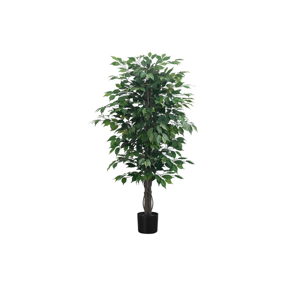 Artificial Plant, 58 Tall, Ficus Tree, Indoor, Faux, Fake, Floor, Greenery. Picture 1