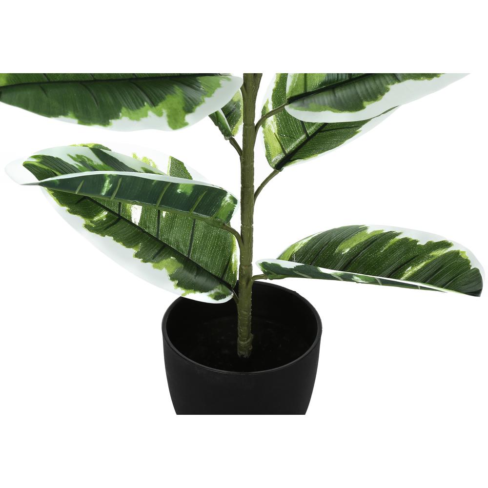 Artificial Plant, 27 Tall, Rubber, Indoor, Faux, Fake, Table, Greenery, Potted. Picture 2