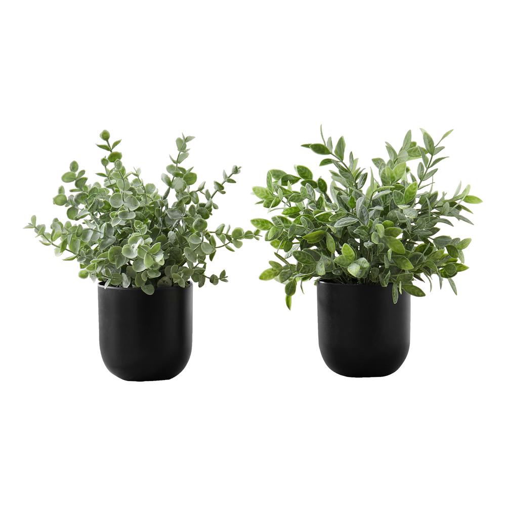 Artificial Plant, 11 Tall, Eucalyptus Grass, Indoor, Faux, Fake, Table. Picture 1