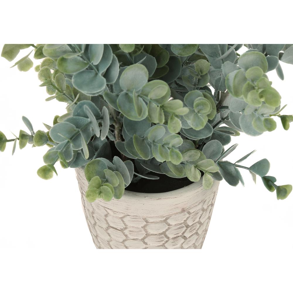 Artificial Plant, 13 Tall, Eucalyptus Grass, Indoor, Faux, Fake, Table. Picture 2