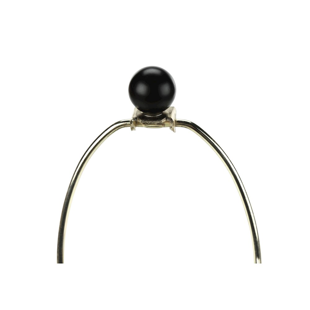 Lighting, 26"H, Table Lamp, Black Metal, Ivory / Cream Shade, Transitional. Picture 4