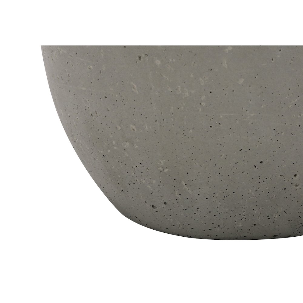 ="Lighting, 20""H, Table Lamp, Grey Concrete, Ivory / Cream Shade, Contemporary. Picture 3