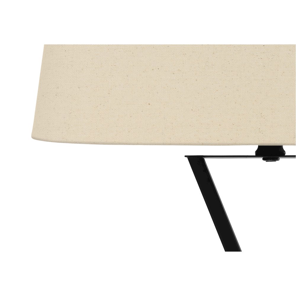 Lighting, 25H, Table Lamp, Usb Port Included, Black. Picture 2