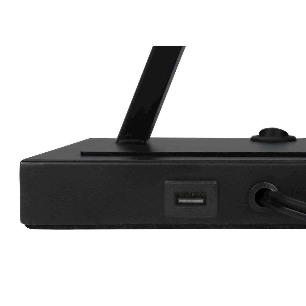 Lighting, 25H, Table Lamp, Usb Port Included, Black. Picture 5