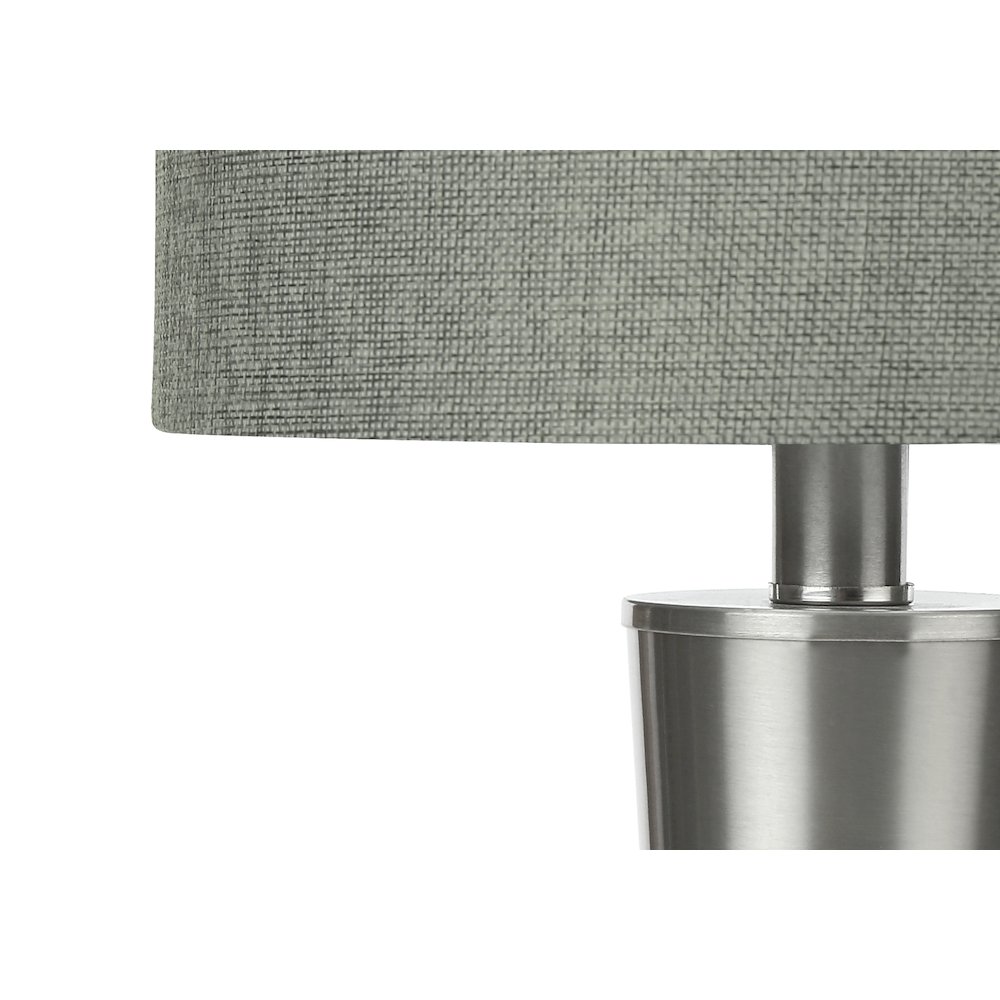 Lighting, Set Of 2, 24H, Table Lamp, Usb Port Included, Nickel. Picture 2