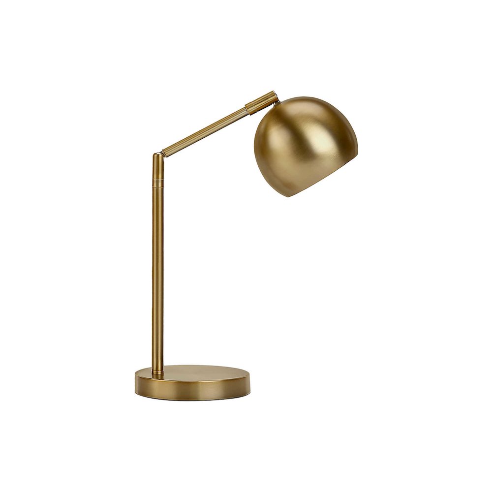 Lighting, 19"H, Table Lamp, Gold Metal, Gold Shade, Contemporary. Picture 1