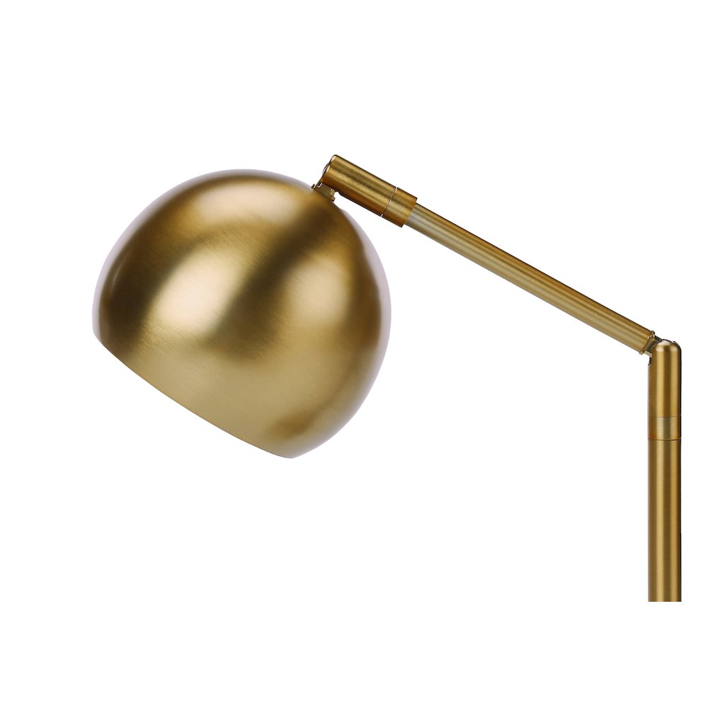 Lighting, 19"H, Table Lamp, Gold Metal, Gold Shade, Contemporary. Picture 2