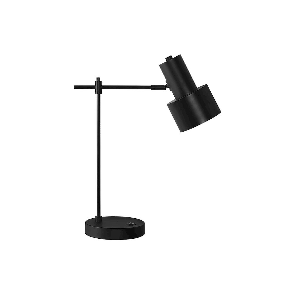 ="Lighting, 21""H, Table Lamp, Usb Port Included, Black Metal, Black Shade, Mod. Picture 1