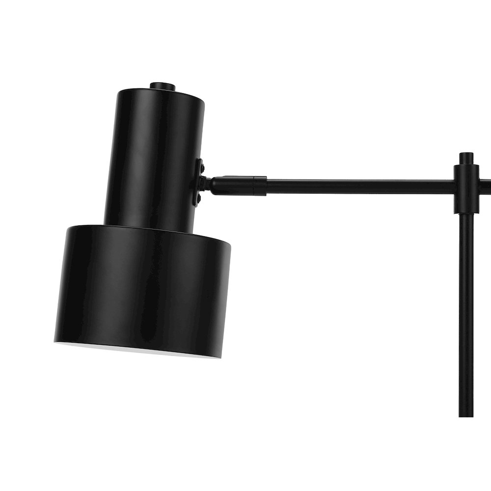 ="Lighting, 21""H, Table Lamp, Usb Port Included, Black Metal, Black Shade, Mod. Picture 2