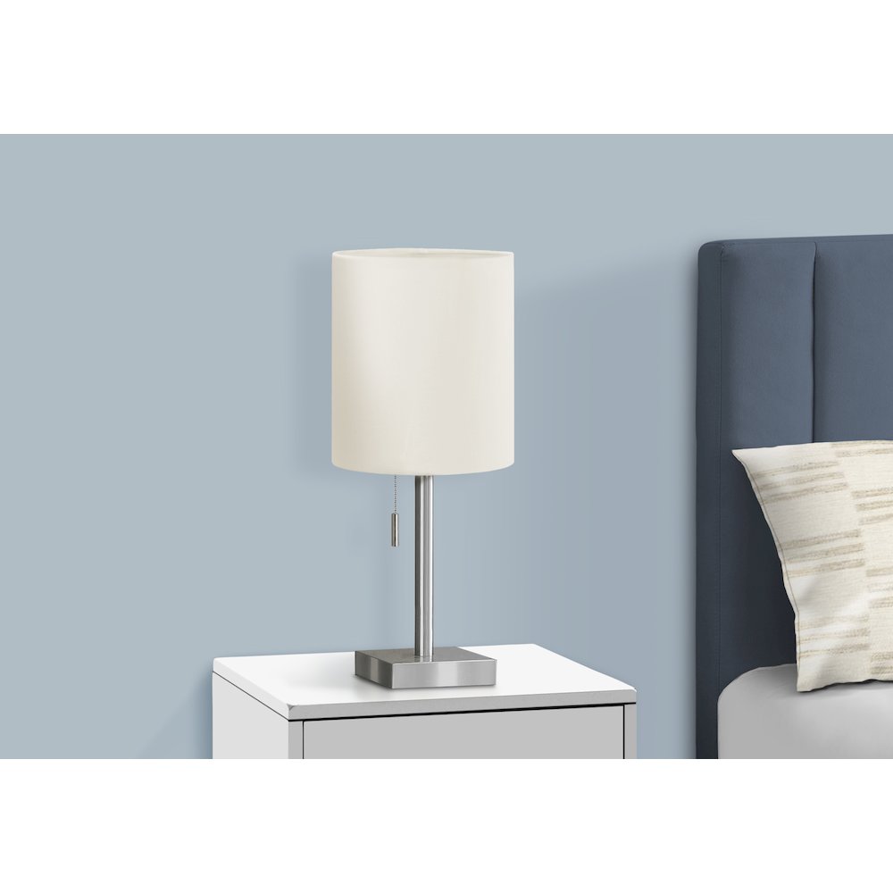 Lighting, Set Of 2, 17H, Table Lamp, Usb Port Included, Nickel. Picture 6