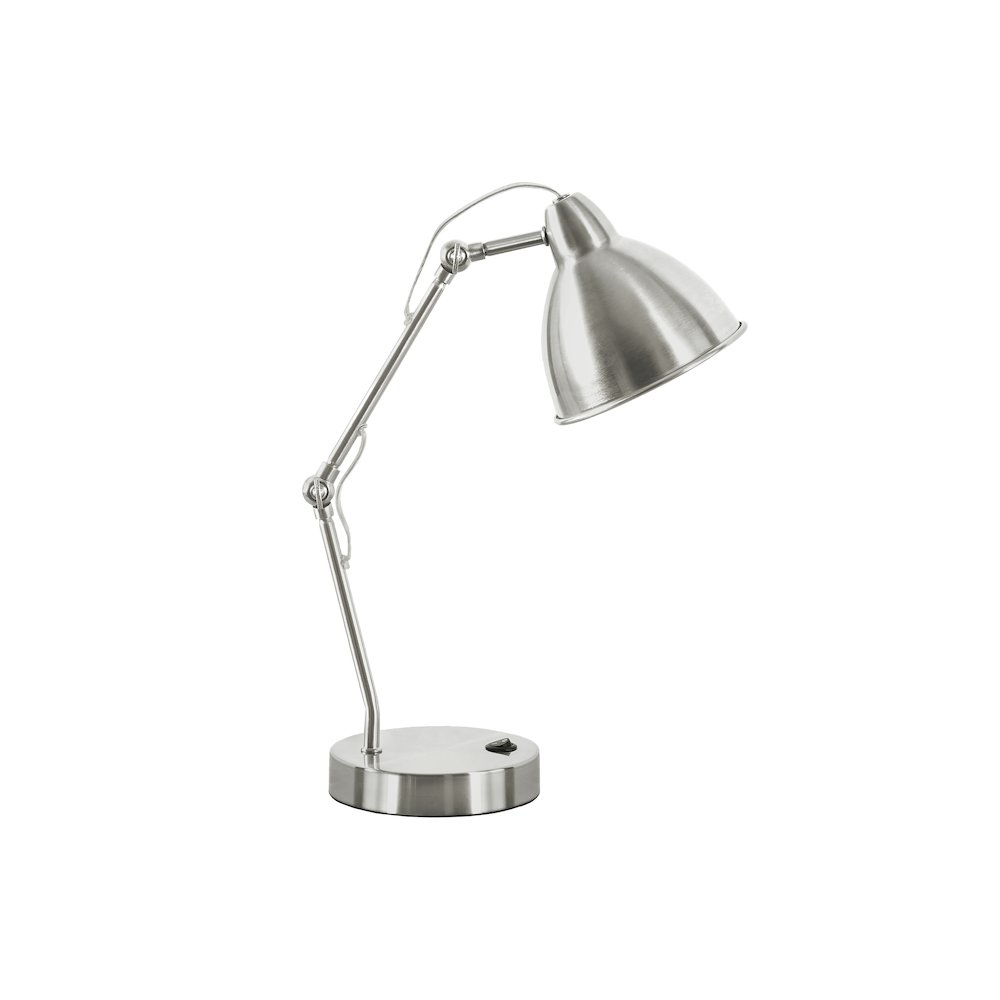 Lighting, 17H, Table Lamp, Usb Port Included, Nickel. Picture 1