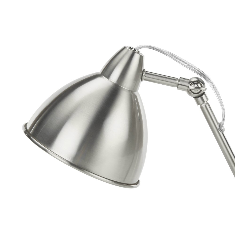 Lighting, 17H, Table Lamp, Usb Port Included, Nickel. Picture 2