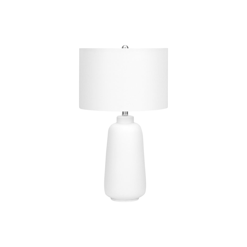 Lighting, 26"H, Table Lamp, Cream Ceramic, Ivory / Cream Shade, Modern. Picture 1