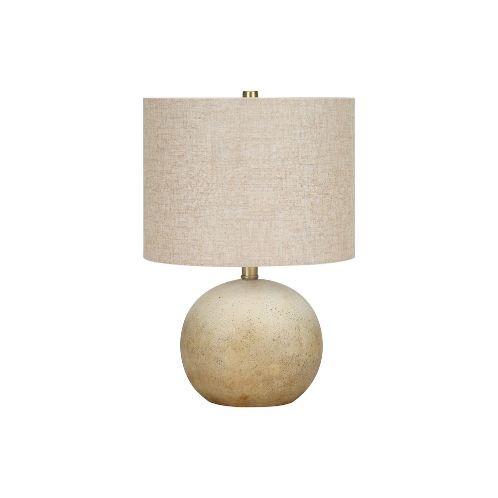 Lighting, 20"H, Table Lamp, Beige Concrete, Beige Shade, Contemporary. Picture 1