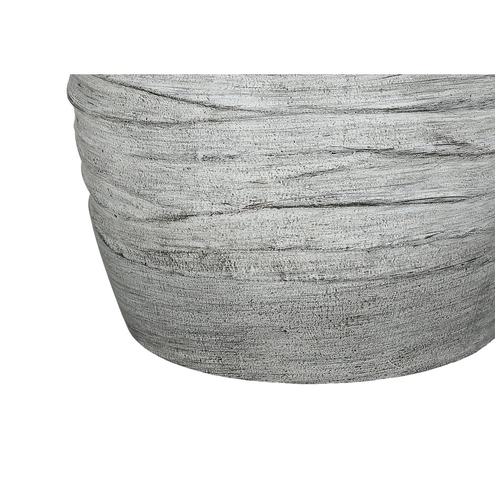 Lighting, 27"H, Table Lamp, Grey Resin, Ivory / Cream Shade, Modern. Picture 2