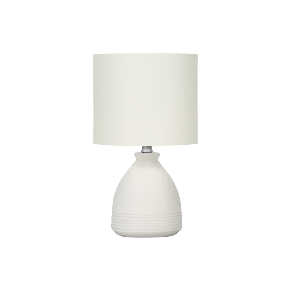 Lighting, 17"H, Table Lamp, Cream Ceramic, Ivory / Cream Shade, Modern. Picture 1