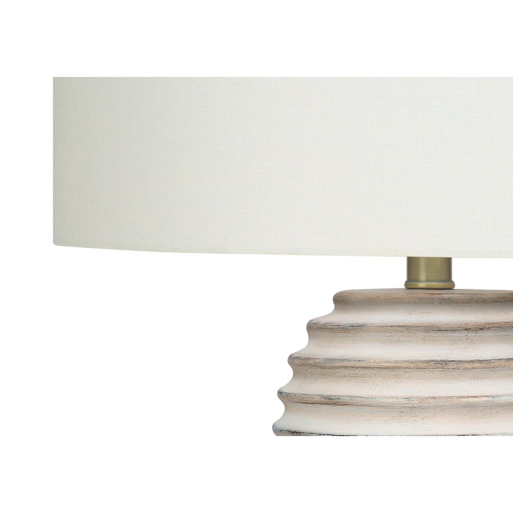Lighting, 28"H, Table Lamp, Cream Resin, Ivory / Cream Shade, Transitional. Picture 3
