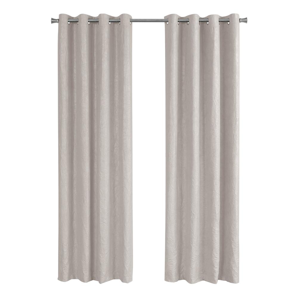 Curtain Panel, 2pcs Set, 54W X 84L, Room Darkening, Grommet, Living Room. Picture 1