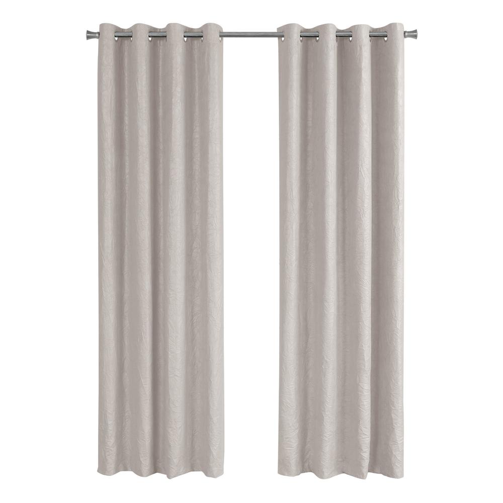 Curtain Panel, 2pcs Set, 54W X 95L, Room Darkening, Grommet, Living Room. Picture 1